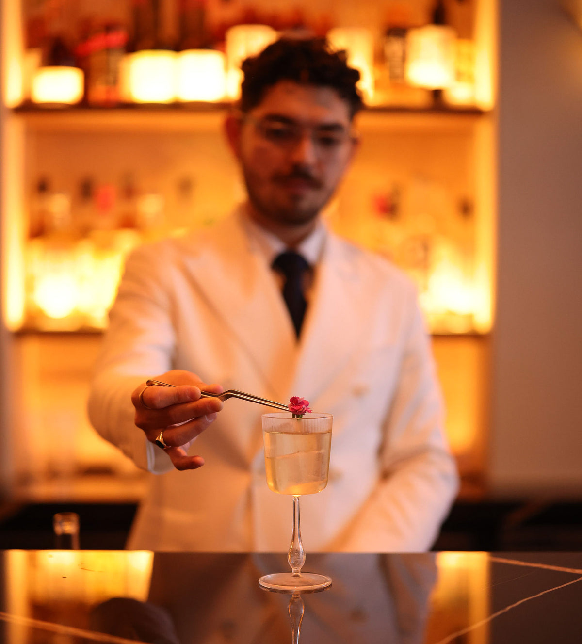 Chief Mixologist crafting a cocktail