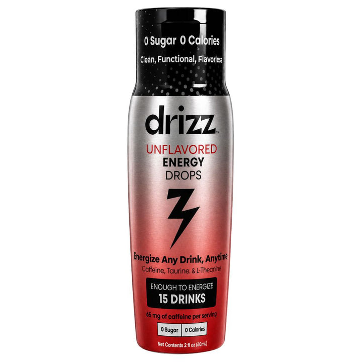 Drizz Energy Drops – Unflavored Liquid Energy, Sugar-Free with L-Theanine, Taurine, and Caffeine from Green Tea