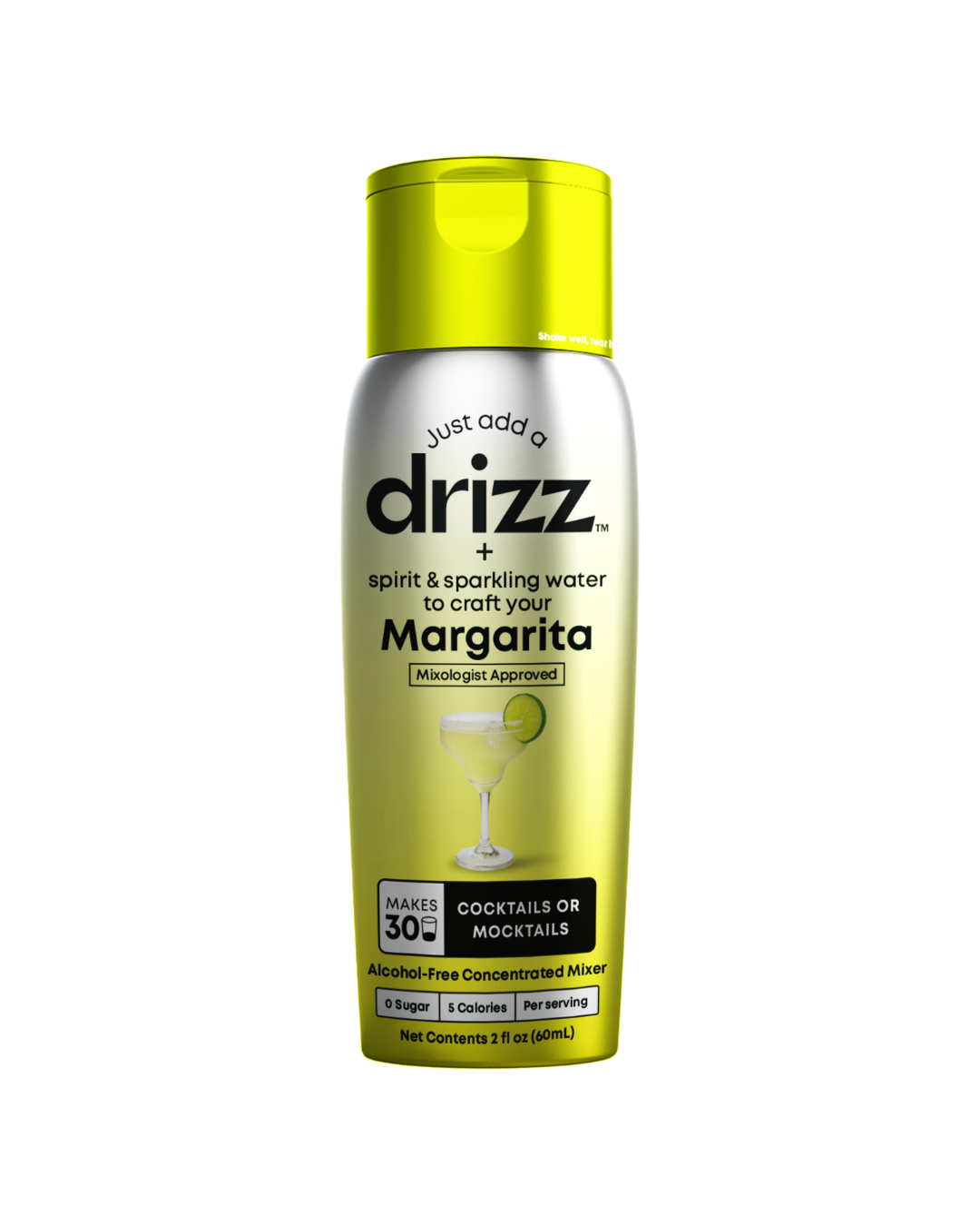 Drizz Margarita Mixer Drops bottle, front