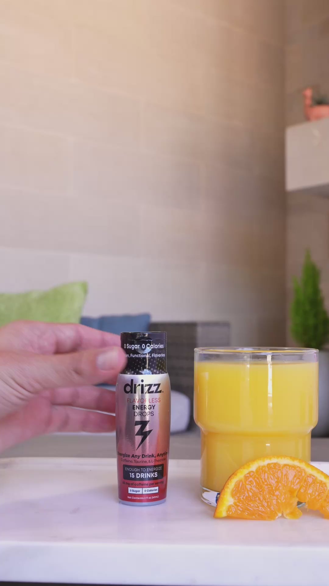 Load video: Drizz Energy Drops – Unflavored Liquid Energy, Sugar-Free with L-Theanine, Taurine, and Caffeine from Green Tea